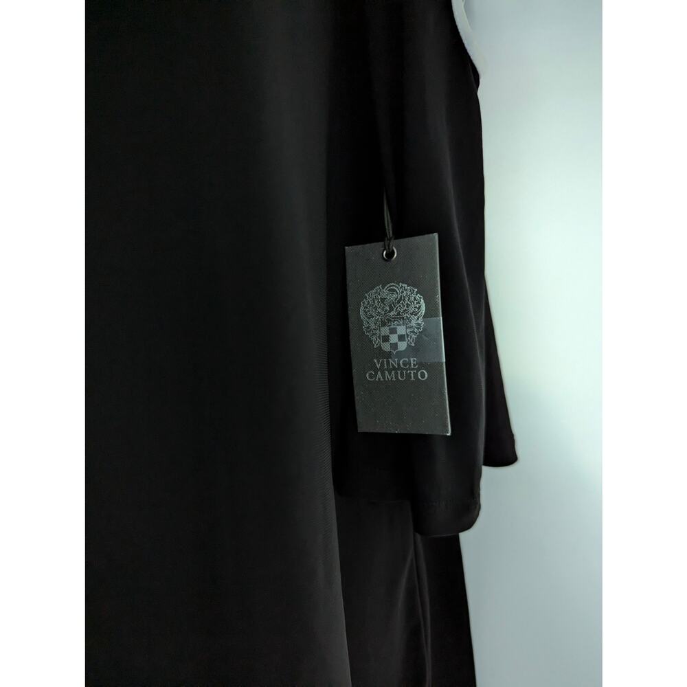 Vince Camuto Black Top with Strappy Flare Sleeves - Picture 9 of 13